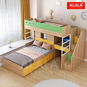 Mua Giường tầng ALALA165 đa năng/ Miễn phí vận chuyển và lắp đặt/ Đổi trả 30 ngày/ Sản phẩm được bảo hành 5 năm từ thương hiệu ALALA/ Chịu lực 700kg