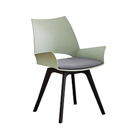 Mua Ghế thân nhựa có nệm xám CC1576-F Nội thất Capta Ghế tiếp khách thân nhựa pp xoay có nệm chân nhựa đen tại hcm