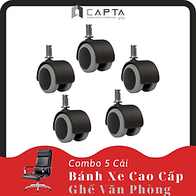 Mua Combo bộ 5 bánh xe nhựa PU cao cấp dành cho ghế công thái học  ghế giám đốc  ghế trưởng phòng  ghế chơi game (Có bán lẻ)