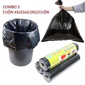 Mua SIÊU RẺ - COMBO 3 CUỘN TÚI ĐỰNG RÁC TỰ PHÂN HỦY AN LÀNH
