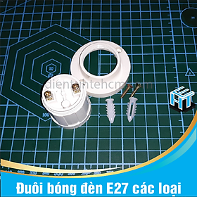 Mua Đuôi bóng đèn E27 các loại - Đuôi thằng E27 - Set 2 cái