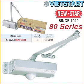 Tay đẩy hơi NEWSTAR 80 Series - 30-45-60-80-115kg Made in Japan - Tùy chỉnh góc độ dừng - Tay Co Thủy Lực, Củi Chỏ Hơi, Đóng Cửa Tự Động