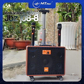 Mua  Hàng mới về  Loa di động xách tay karaoke JBZ J08-8 được tích hợp bộ chỉnh âm thanh có thể dùng cho việc hát karaoke với đầy đủ các cổng kết nối đặc biệt là phần tiếng vang echo rất mềm mại hát nhạc bolero dân ca sướt mướt bay bổng