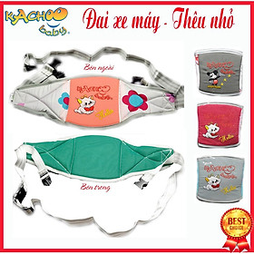 Đai an toàn đi xe máy cho bé Kachoobaby - loại nhỏ, chịu lực treo 50 ký, giao màu và hình ngẫu nhiên