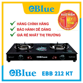 Bếp gas đôi mặt kính Eblue SV 212 KT hàng chính hãng