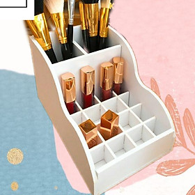 Khay Son Và Khay Đựng Cọ Trang Điểm 2 in 1