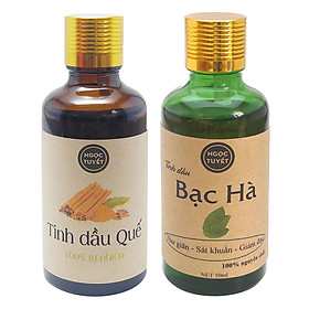 Combo 2 Chai Tinh Dầu Bạc Hà + Tinh Dầu Quế Ngọc Tuyết (30ml x 2)