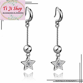 BÔNG TAI NỮ INOX TÒN TEN NGÔI SAO KHÔNG ĐEN đẹp, không đen