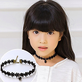 Vòng cổ choker cho bé gái nhiều hoa văn đáng yêu phối hạt phụ kiện làm điểm nhấn cá tính BBShine – J055