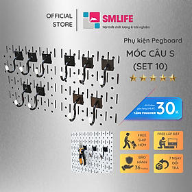 Mua Bộ 10 Móc Dụng Cụ S Pegboard - Móc Treo Đồ Nghề Sử Dụng Với Bảng Treo Dụng Cụ Sửa Chữa Pegboard Cơ Khí SMLIFE