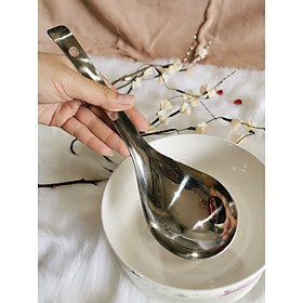 VÁ CƠM INOX TẶNG 1 MUỖNG CÁN SỨ