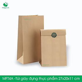 MFT4A- 27x20x11 cm - 100 Túi đựng thực phẩm - Túi đựng đồ ăn