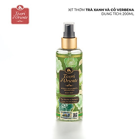 Xịt thơm dưỡng ẩm cơ thể (Body mist) Tesori d'Oriente Trà xanh và cỏ Verbena 200ml