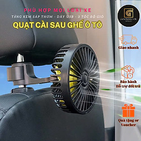 Mua Quạt Mát Ghế Sau Xe Hơi Nguồn 5V 3 Tốc Độ - Mẫu Mới Đỉnh Cao Gió Mạnh Mẽ  Gấp Gọn Tiện Lợi