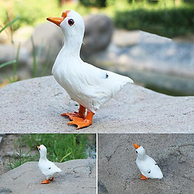 Simulation Goose Toy Model Handcraft Garden Home Lawn Decor Craft Ornament