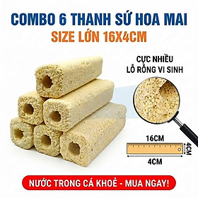 Combo 6 Sứ Lọc Hoa Mai Kích Thước Lớn 16x4cm - Vật Liệu Lọc Nước Hồ Cá, Bể Thủy Sinh
