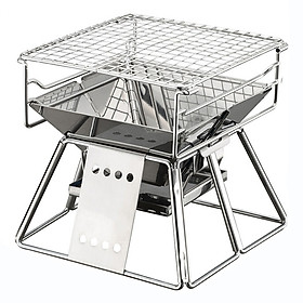 NAA Exquisite Portable Stainless Steel BBQ Oven Set BBQ Grill for Outdoor Small Barbecue