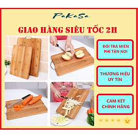 Thớt Gỗ Trúc Hình Chữ Nhật Cao Cấp An Toàn Cho Sức Khỏe - Hàng Chính Hãng 