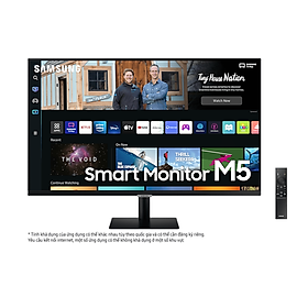 Mua Màn hình thông minh Samsung M5 LS27BM500EEXXV ( 27 Inch FHD 1 920 x 1 080 / VA / Max 60Hz / HĐH Tizen / Wifi Display / HDMI / USB / Wifi 5 / Bluetooth 4.2 / Loa ) - Hàng Chính Hãng