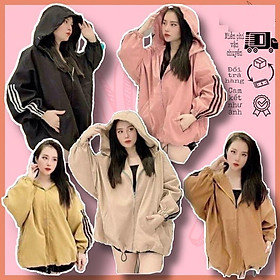 Áo khoác của nữ dạ 2 lớp tay phồng cánh dơi sọc tay hàng đẹp đẹp cá tính-A2052 - Vàng