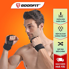 Găng tay tập Gym kết hợp quấn cổ tay GoodFit GF207G chống chai tay, bảo vệ cổ tay