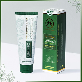 KEM TẨY LÔNG UMI 4C (100ml) cho Chân Tay Nách Bikini Vùng kín Ngực Bụng Toàn thân Body an toàn cho da nhạy cảm