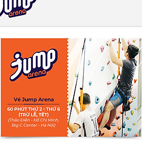 Jump Arena - Vé Jump Arena 60 Phút Trong Tuần (áp dụng tại JA Thảo Điền, JA Big C)