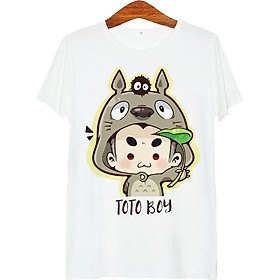 Áo thun tay màu Cậu bé Totoro ATCP176