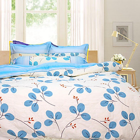 Bộ 5 Món Chăn Ga Gối 100% Cotton Sợi Bông Hàn Quốc Julia - Có Chăn Chần Gòn