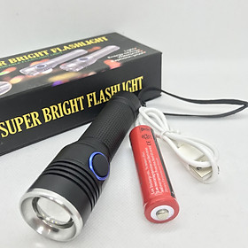 Mua Đèn pin USB 009 cầm tay  bóng Led siêu sáng  đa dạng chế độ chiếu sáng  sạc cổng USB tiện lợi