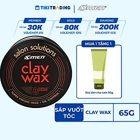Sáp vuốt tóc Xmen Salon Solution 65g - 8h giữ nếp với 3 lựa chọn