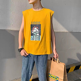 Áo thun ba lỗ in hình form rộng to thụng Phong Cách Hàn Quốc SÁT NÁCH CÁ TÍNH Cho Nam Nữ đẹp cá tính, ÁO BA LỖ IN CHỮ PHONG CÁCH Thời Trang Năng Động Cho Nam Nữ THUN CO GIÃN 4 CHIỀU MÁT MẺ MẪU MỚI NHẤT HIỆN NAY