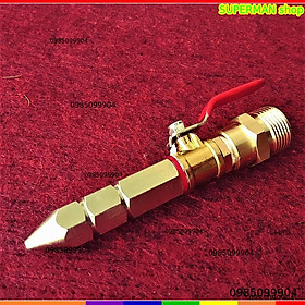 Mua Béc xịt rửa vệ sinh bảo dưỡng máy lạnh INOX 2 Tầng Thẳng (loại dài) - Không chỉnh tia - phụ kiện máy xịt rửa xe cao áp