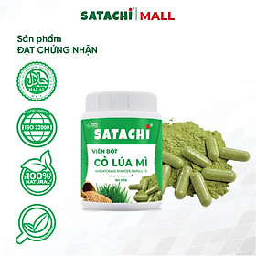 Viên Bột Cỏ Lúa Mì Nguyên Chất SATACHI – 100% Cỏ Lúa Mì Tươi - Dạng Viên Tiện Lợi - Hộp 180 viên