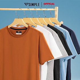 Áo Thun Nam cổ tròn TSIMPLE áo phông trơn basic tay ngắn vải cotton co giãn, dày dặn , form chuẩn nhiều màu