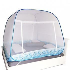 Mua Màn chụp tự bung đỉnh rộng có chân viền xanh cao cấp 1m8 x 2m