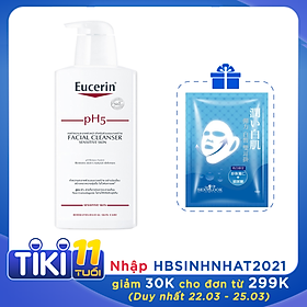 Sữa rửa mặt không gây kích ứng Eucerin pH5 Facial Cleanser 400ml (Nhập khẩu)