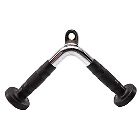 Tricep Press Push Down Bar V Shaped Bar Bar Rubber Handgrips Non Slip Handle Exercise Handle Gym Pull Down Cable Machine Attachment