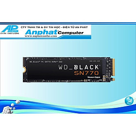 Ổ cứng SSD WD Black SN770 500GB M.2 2280 NVMe PCIe Gen4 x4 WDS500G3X0E - Hàng Chính Hãng