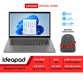 Mua Laptop Lenovo IdeaPad 3 82RK001QVN i5-1235U | 8GB | 512GB | Intel Iris Xe | 15.6  FHD | Win 11 - Hàng chính hãng