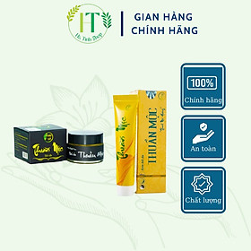Combo kem bôi da thuần mộc & cao lá trị rạn nứt nẻ da Thanh Mộc Hương 30g
