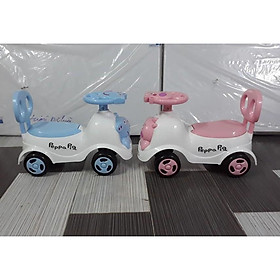 Xe lắc bơi chòi chân Heo Peppapig cho bé có nhạc cao cấp - Màu cho bé gái