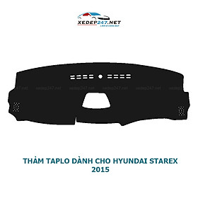 Thảm Taplo dành cho xe Hyundai Starex 1998-2015 chất liệu Nhung, da Carbon, da vân gỗ
