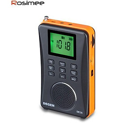 ĐÀI RADIO AM/FM/SW NGHE NHẠC MP3 CAO CẤP DEGEN DE26 HÀNG NHẬP KHẨU