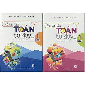 Sách - combo vở bài tập toán tư duy lớp 1 - tập 1 tập 2 (biên soạn theo chương trình sgk mới)