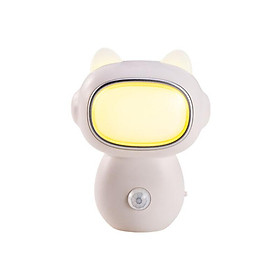 Phim hoạt hình Creative Robot Night Light, Cơ thể người cảm ứng ánh sáng ban đêm, đèn với tải trọng của hành lang 1