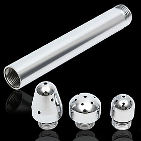 3 Style Head Silver Shower Enema Water Nozzle Douche Colon Clean Tool Kits
