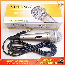 Hình ảnh Mic hát karaoke, Micro có dây, Micro Karaoke XINGMA AK-319 cao cấp thế hệ mới chống hú, chống rè