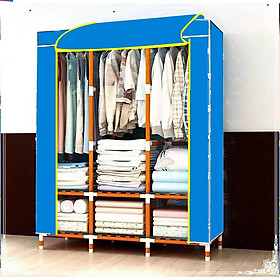 Tủ  đựng quần áo, khung gỗ phủ nhựa AVC loại 3 buồng AVC