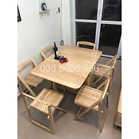 Mua ( ẢNH THỰC TẾ ) BÀN ĂN THÔNG MINH GỖ SỒI TỰ NHIÊN – BẢO HÀNH 2 NĂM